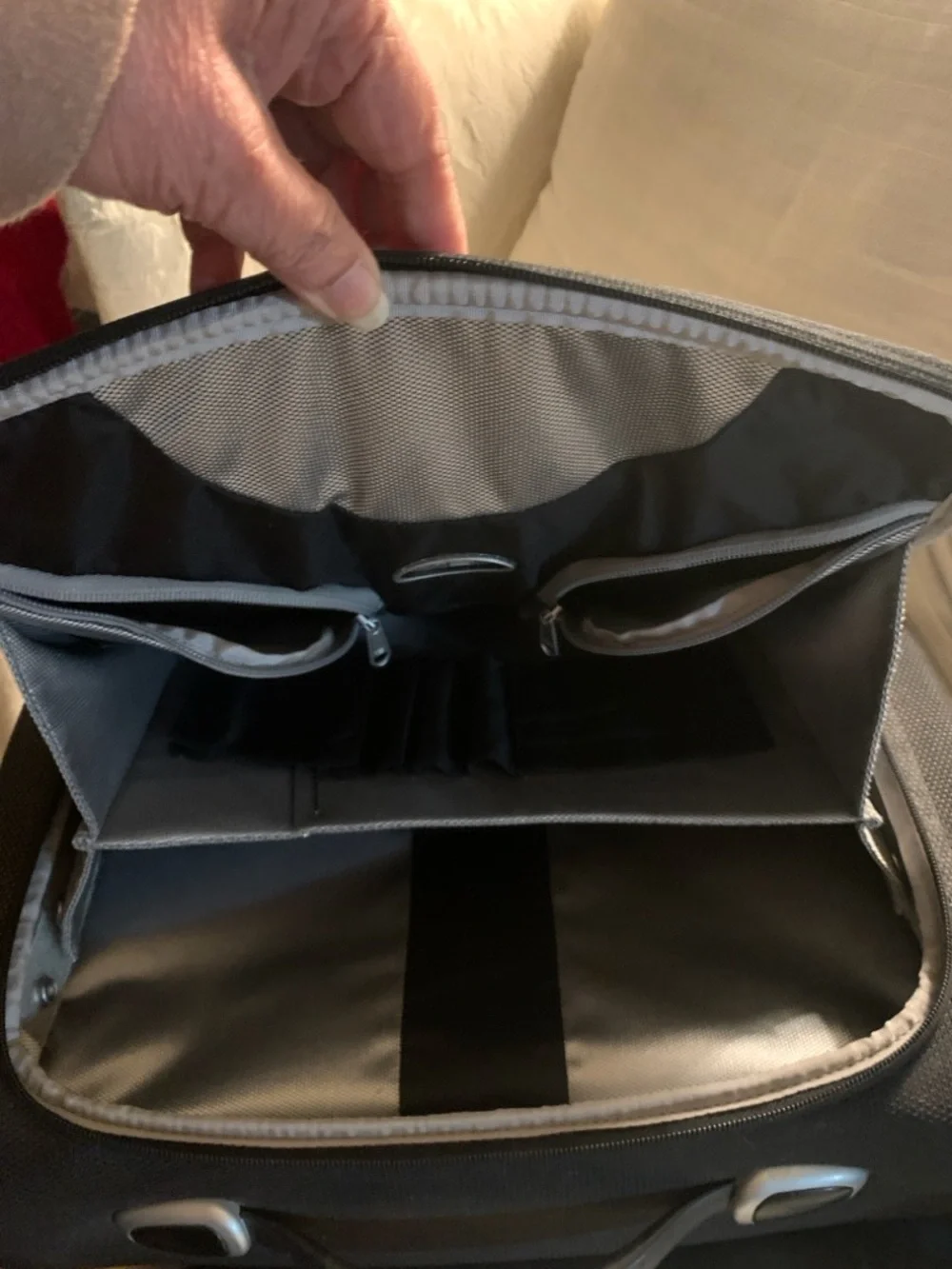 Tumi Black Men's  or women’s Laptop Briefcase with Front Organizer